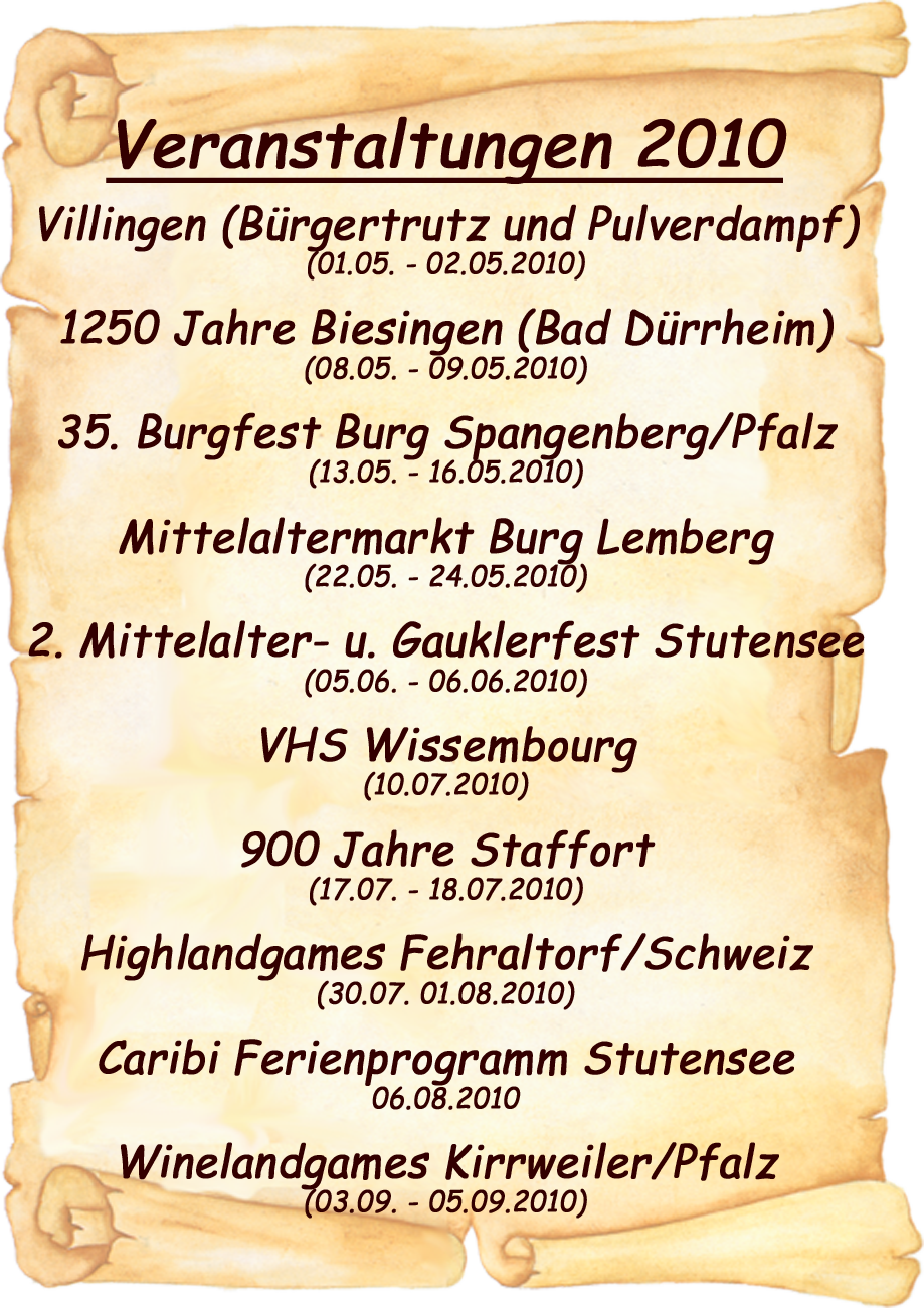 Schriftrolle Bilder 2010